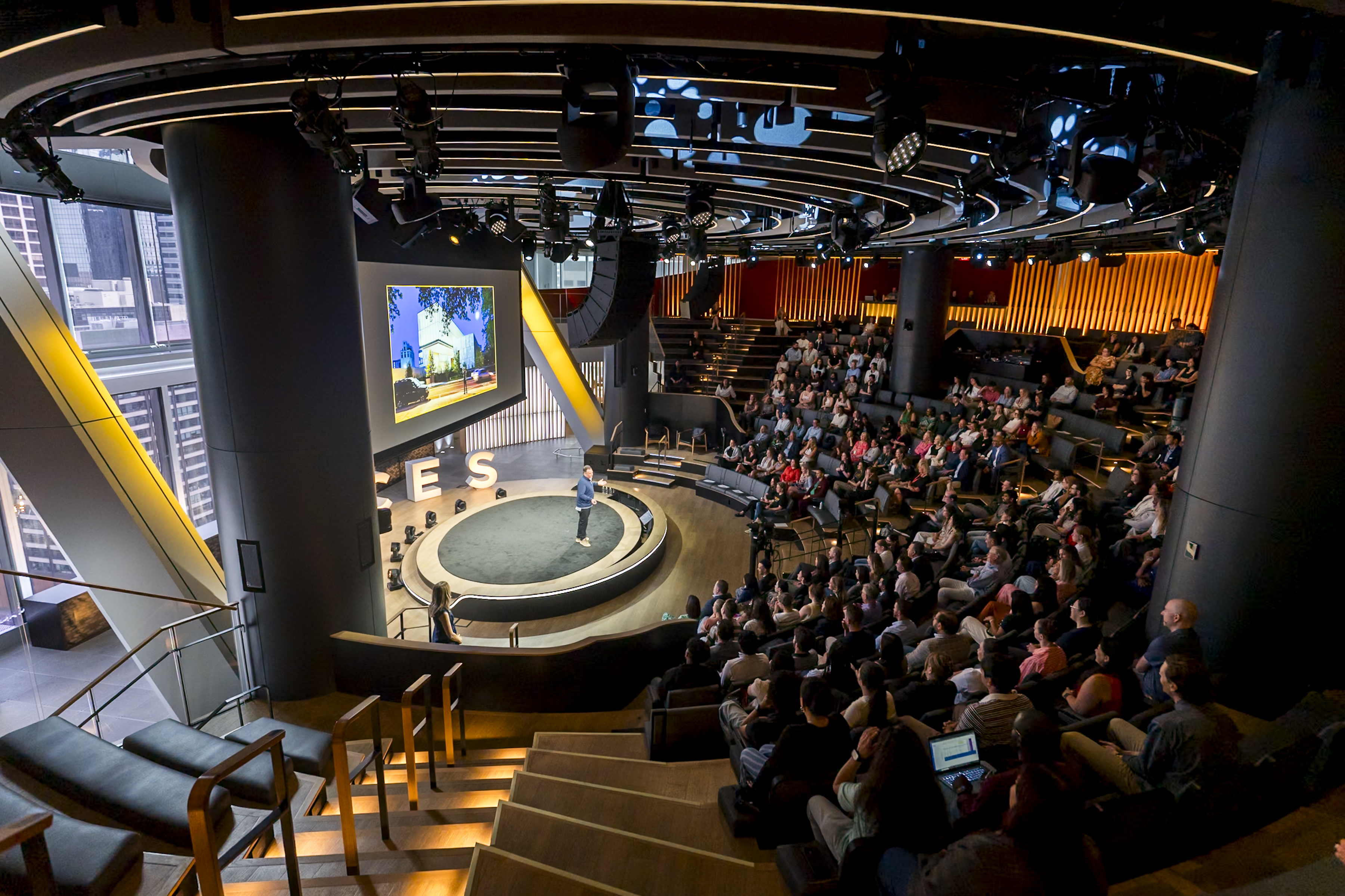 Packed Forum audience